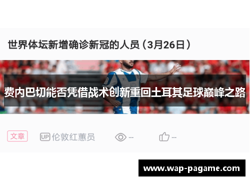 费内巴切能否凭借战术创新重回土耳其足球巅峰之路 费内巴切能否凭借战术创新重回土耳其足球巅峰之路