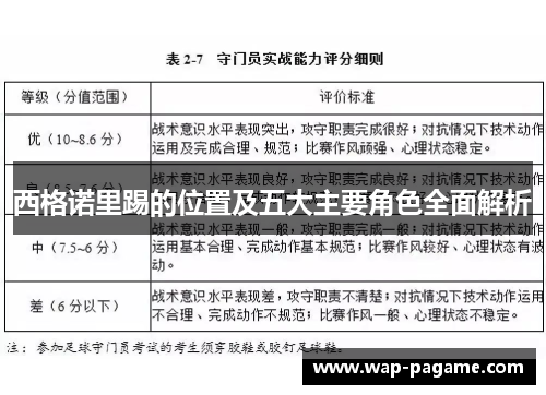 西格诺里踢的位置及五大主要角色全面解析 西格诺里踢的位置及五大主要角色全面解析